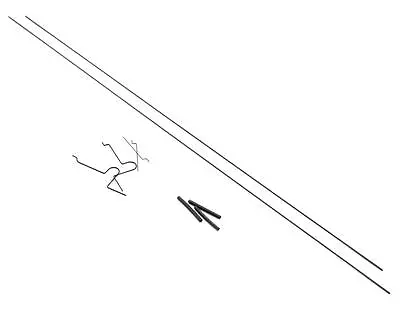 £5.99 • Buy PKZU3525 Parkzone Model Aircraft Elevator & Rudder Pushrod Set: Sukhoi - New UK