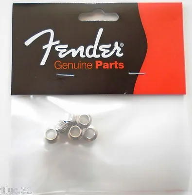 6 Bushings Fender 0994946000 Vintage - Chrome - For Guitars • $56.13