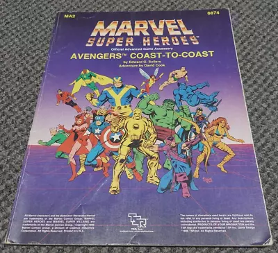 Avengers Coast-To-Coast - Marvel Super Heroes Role Playing Game 6874 MA2 • $25.95