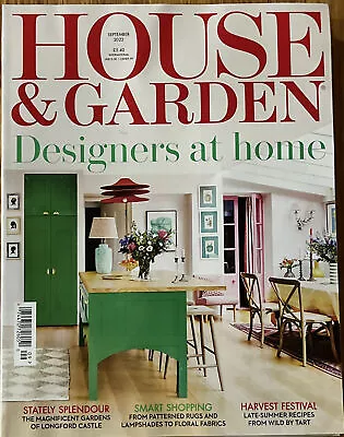 House & Garden Magazine Designers At Home September 2022 • $13.99