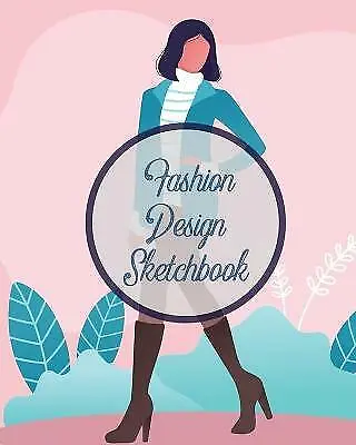 Fashion Design Sketchbook: Textile Crafts Hobbies Figure Drawing Portfolio... • £14.99