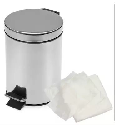 £12.12 • Buy 1000 Clear Pedal Bin Bags Light Duty Small Liners Thin 10L Office Toilet Kitchen