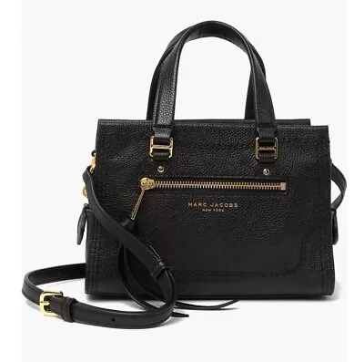 Marc Jacobs Black Pebbled Mini Cruiser Leather Satchel Bag NEW M0015022 • $190