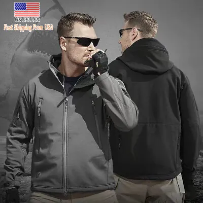 Men Combat Tactical Soft Shell Jacket Coats Army Windbreaker Outdoor Spring Coat • $30.99