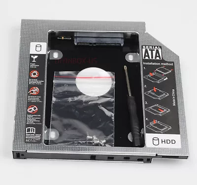 2nd HDD SSD Hard Drive Caddy Bay For Lenovo Y550 Y560 Y570 Y650 Y710 Y730 Y580 • $8.28