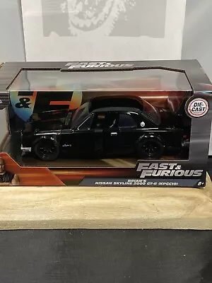 Brian's Nissan Skyline 2000 Gt-r  Fast & Furious  1:24 Diecast Model Jada 99686 • $28