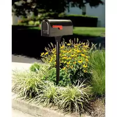 Architectural Mailboxes Coolidge 2 In. Dia In-Ground Steel Mailbox Post Black • $30.02