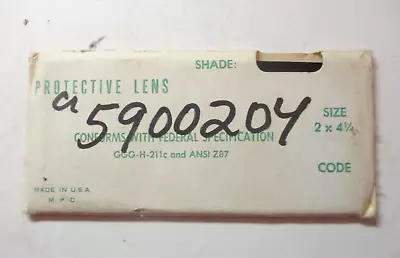 M.P.C USA 4-1/4 X 2 Inch Protective Welding Glass Lens Welder 5900204 Vintage • $19.90