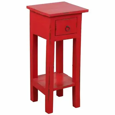 $169.98 • Buy Sunset Trading Shabby Chic Cottage Table, Small One Drawer, Light Distressed Red