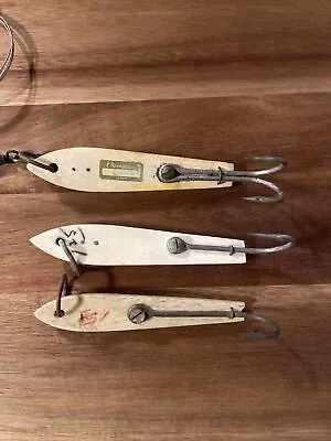 Vintage Set Of Large Bone Tuna Fishing Jigs Made In Japan Total 3 Included • $29