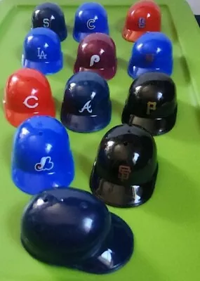 LOT OF 12 Vintage LAICH MLB SOUVENIR MINI BATTING HELMETS • $15.95