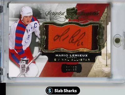 2015 Upper Deck The Cup Mario Lemieux Scripted Swatches Patch Auto 01/35 • $147.21