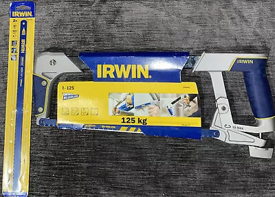 IRWIN 300mm/12  Professional Soft Grip I-125 Metal Hacksaw & 2X Blades 10504407 • £27