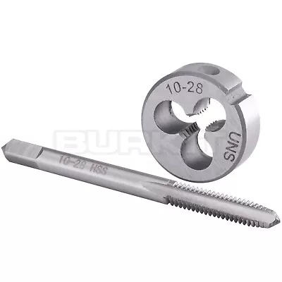 No 10-28 UNS Tap And Die Set Right Hand 10 X 28 UNS Thread Tap And Round Die • $10.69