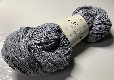 BC Garn Soft Silk Yarn 1x100g 100% Burette Silk Grey Col. SS33 • £9.60