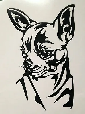 £2.70 • Buy 1x Chihuahua Dog Pet Vinyl Sticker Bumper Window Van Car Craft Decal 3.5x5.5inch