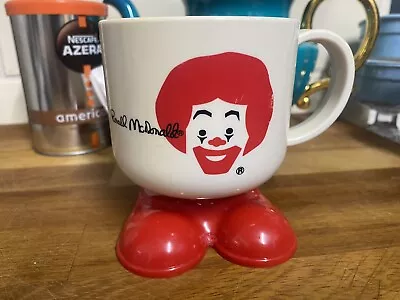 Vtg 1980s Ronald McDonald Plastic Cup With Red Feet Gift Advertising Happy Meal • £2.99