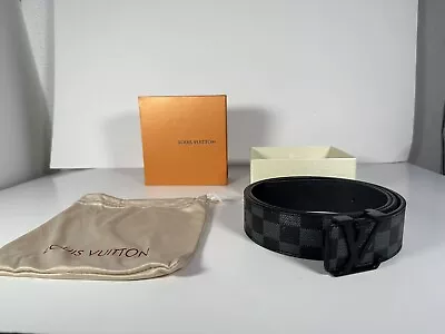 Louis Vuitton LV Initiales Belt - Black  Size 44 - 110 • $120