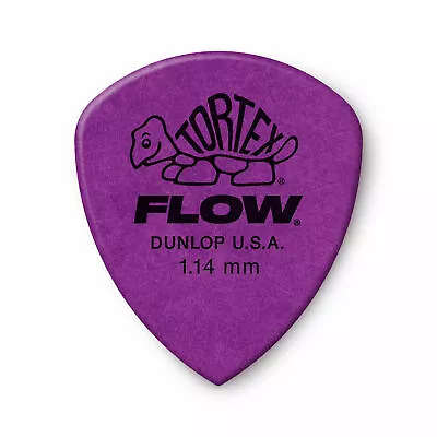 $5.44 • Buy 6 X Jim Dunlop Tortex FLOW 1.14MM Gauge Guitar Picks 558R Plectrums