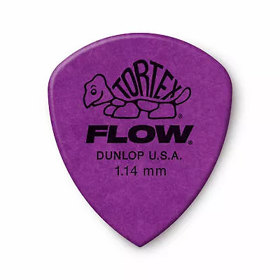 6 X Jim Dunlop Tortex FLOW 1.14MM Gauge Guitar Picks 558R Plectrums • $6.95