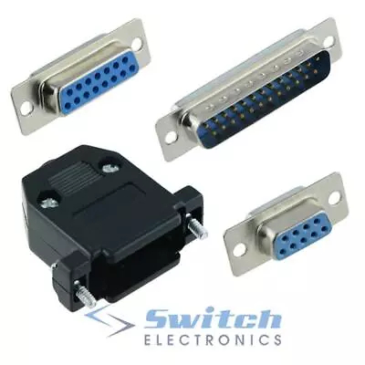 Male Female D Sub Connectors Hood Plug Socket Solder Lug Contacts • £2.69