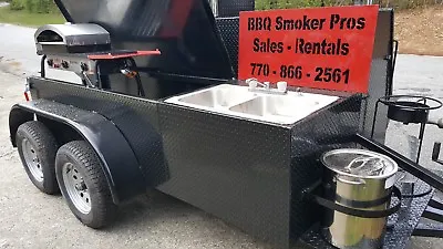 Pizza Oven BBQ Smoker Grill Sink Trailer Food Truck Mobile Catering Concession  • $17999