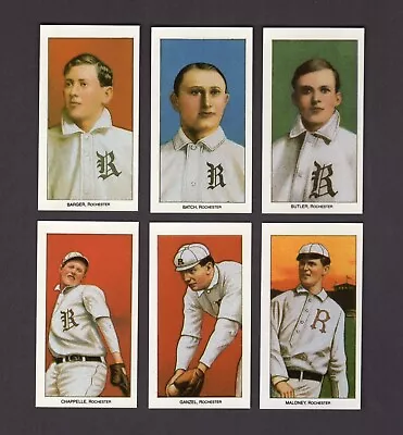 1909-1911 T206 ROCHESTER BRONCHOS Complete 6 Card Team REPRINT Set | CCC 1988 • $5