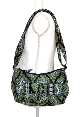 Vera Bradley Libby Crossbody Bag Retired Cambridge Design Green Blue White • $20