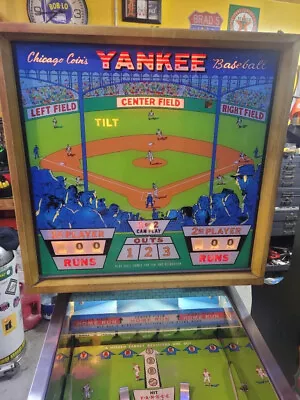 YANKEE BASEBALL ARCADE MACHINE By CHICAGO COIN 1969 (Excellent) *RARE* • $4449