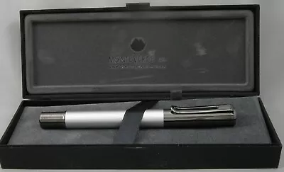 Monteverde Ritma Silver & Gunmetal Fountain Pen - Broad Nib - New • $32