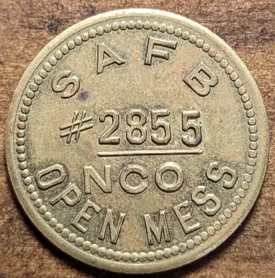 Scott Air Force Base Illinois IL #2856 NCO Open Mess 25¢ Military Trade Token • $8.49