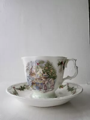 Royal Doulton Brambly Hedge Teacup & Saucer Merry Midwinter • £30