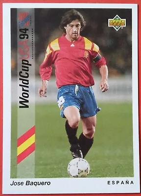 Upper Deck World Cup USA 94 Card - Jose Baquero Of Spain  • £0.99