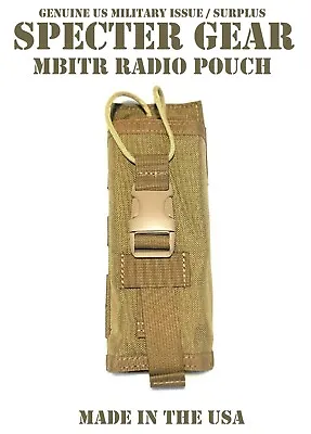 Specter Gear 386 Usmc Coyote Molle Mbitr Squad Platoon Radio Pouch Us Military • $39.95