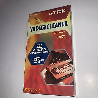 TDK VHS S-VHS Dry Cleaner Cassette New Open Box TCL-11BHTG • $7.61