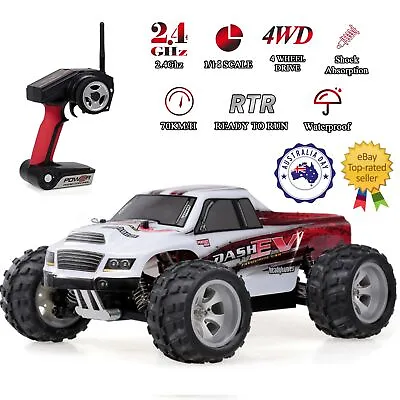 WLtoys A979-B 1/18 2.4G 4WD RC Racing Car 70KM/H High Speed Off-Road Buggy • $110