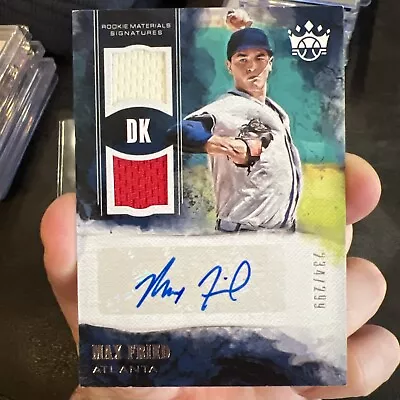 2018 Max Fried RC Diamond Kings Rookie Dual Color Jersey Patch Auto RPA #/299  • $19.99