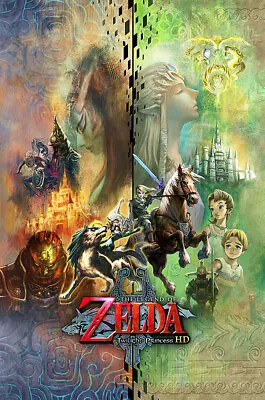 Legend Of Zelda Twilight Princess HD Wii U Switch POSTER MADE IN USA - EXT335 • $18.48