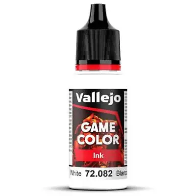 Vallejo Game Color 18ml - Game Ink - White - 72.082 • £2.66