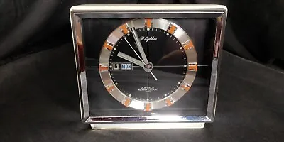 70s Vintage Rhythm Alarm Clock Space Age • £69