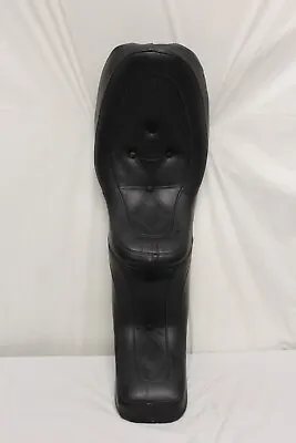 Vintage Mustang Black Leather 2-Seat Motorcycle Seat E1 • $72.61