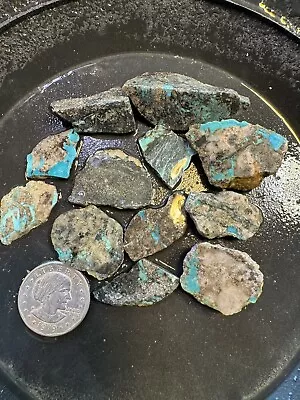 Old Bell  Morenci Turquoise Scrap. 68g Slabs🔥LOADED WITH PYRITE!🔥 • $99