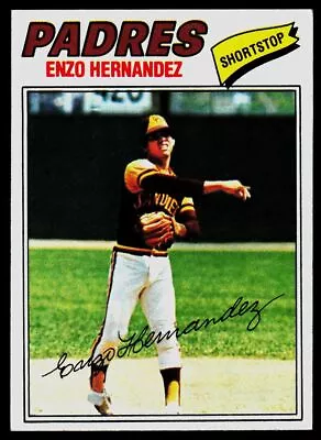 1977 Topps #522 Enzo Hernandez - San Diego Padres - NM - ID111 • $1.75