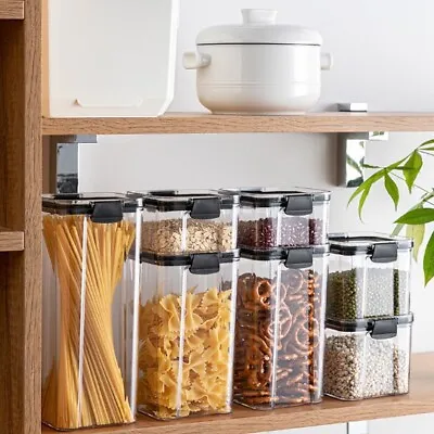 £25 • Buy Kitchen Storage Jar Containers Set Of 8 Airtight Next Gen John Lewis