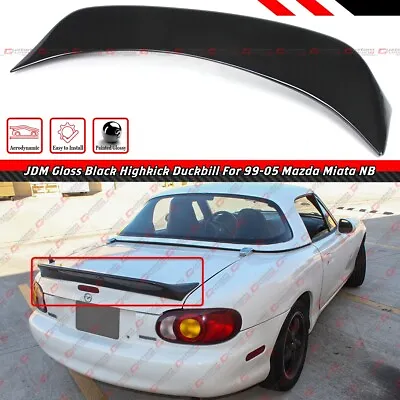 For 1999-05 Mazda Miata NB 2nd Gen JDM Glossy Black Duckbill Trunk Spoiler Wing • $104.99