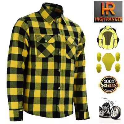 Men Motorbike Flannel Lumberjack Shirts Reinforced With DuPont™ Kevlar® Fiber • $139.99