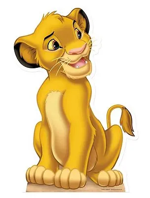 SIMBA Disney Lion King Cub LIFESIZE Party CARDBOARD CUTOUT STANDEE STANDUP • £19.99