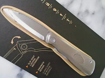 Gerber Mansfield Swayback Pocket Knife D2 Tan Micarta Slipjoint Scandi Grind New • $25.99