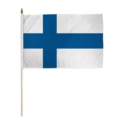 1 Dozen Finland Stick Flag 12x18in Handheld Finnish Flag • $26.95
