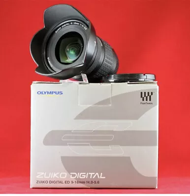 BOXED OLYMPUS DIGITAL 9-18mm F/4-5.6 ED FOUR-THIRDS FISHEYE LENS NOT M.ZUIKO MFT • £249.99